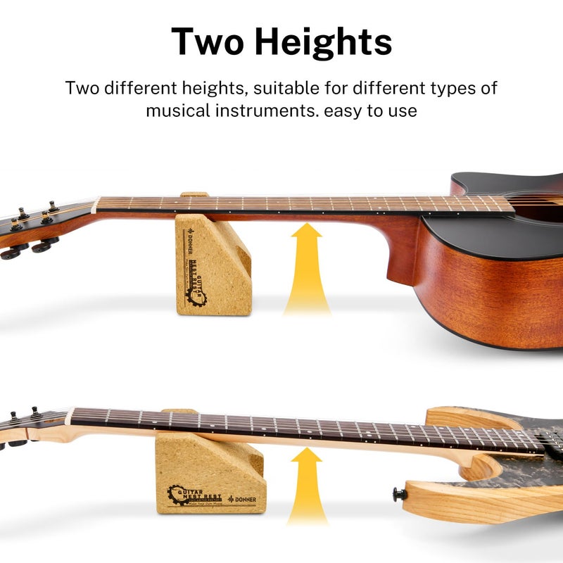 Donner Guitar Neck Rest Cradle, Guitar Bench Neck Support Pillow for String Changing, Repair Cleaning Care Tool for Guitar Workstation - Image 4